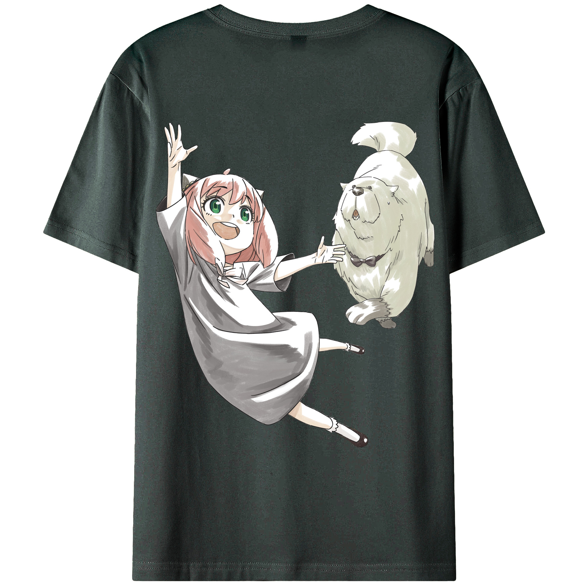 （画像用） SPY×FAMILY间谍家家酒 綿100％ メンズ半袖Tシャツ（バックプリント） 通気性